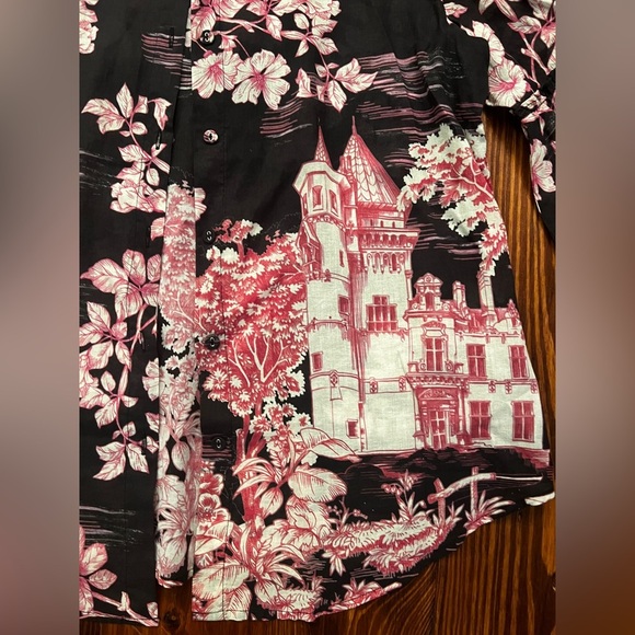 JOHNNY WAS House on The Hill Blouse Button Up Ruffle Sleeve 100% Cotton - Picture 3 of 6